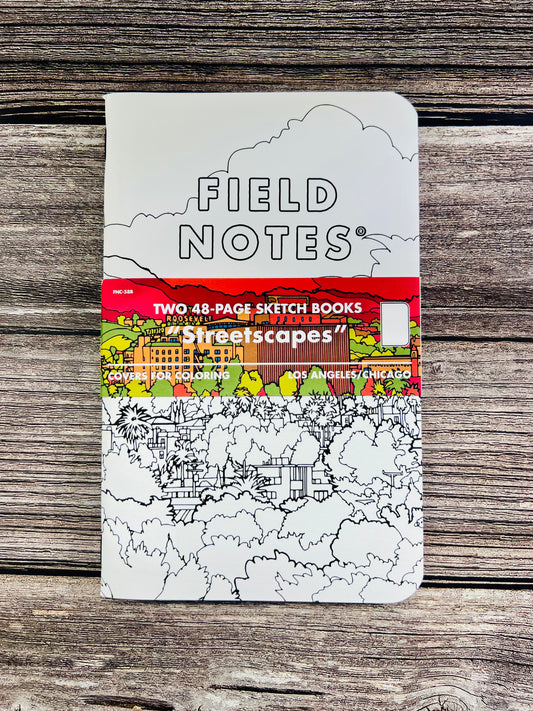 Field Notes: Streetscapes Sketchbooks (Los Angeles/Chicago edition), 2 Pack