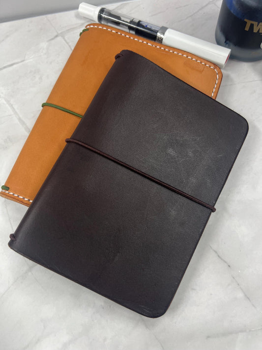 Ready-to-Ship, Classic Pocket, Dark Brown Leather Traveler's Notebook