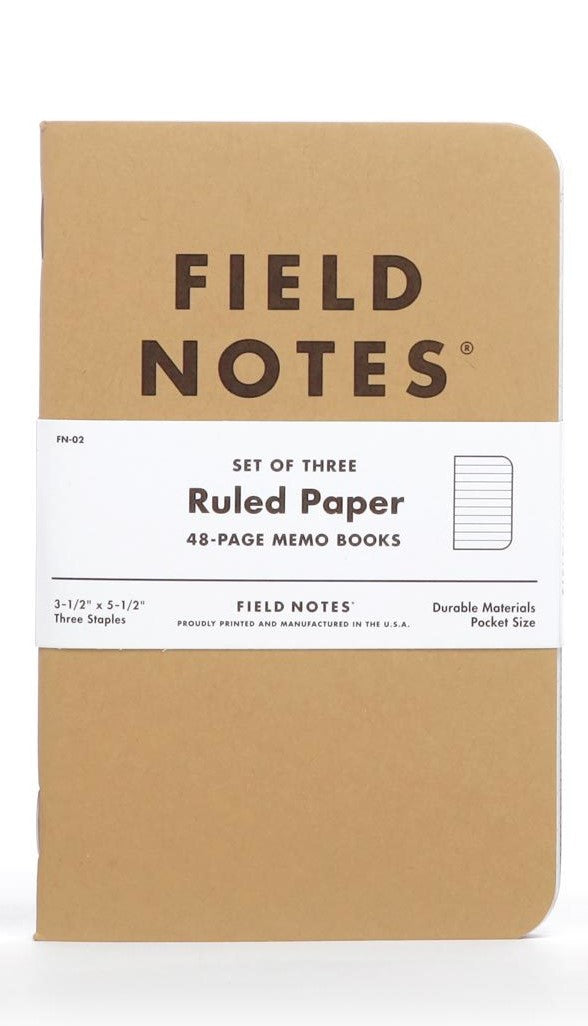 Field Notes: Original Kraft 3-Pack (Varieties offered)