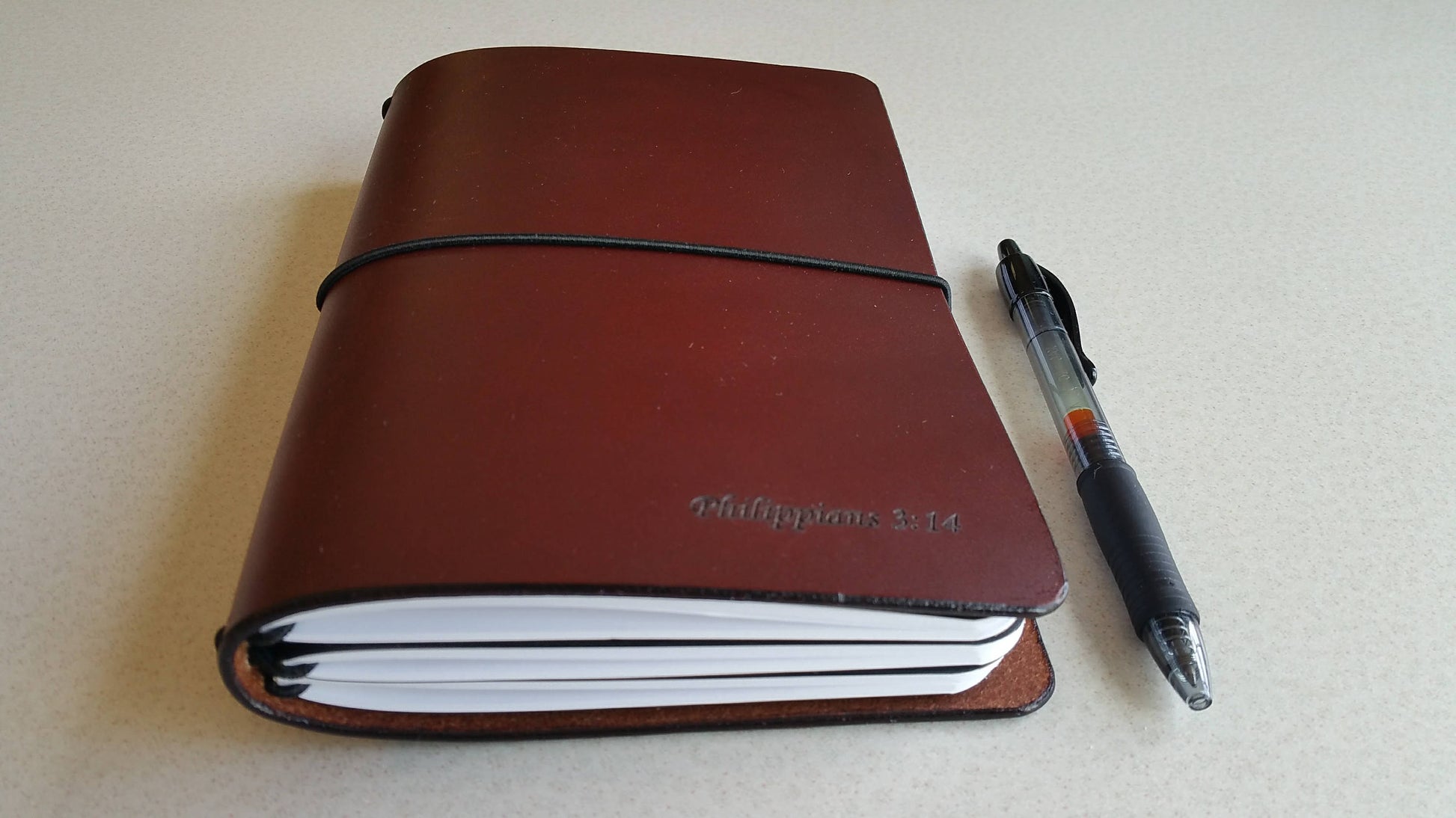 B6 Large *Pick Your Finish* Traveler's Notebook, 8.25" x 12" (open flat) Full-grain Leather, sized for Field Notes Note Books (NOT included)