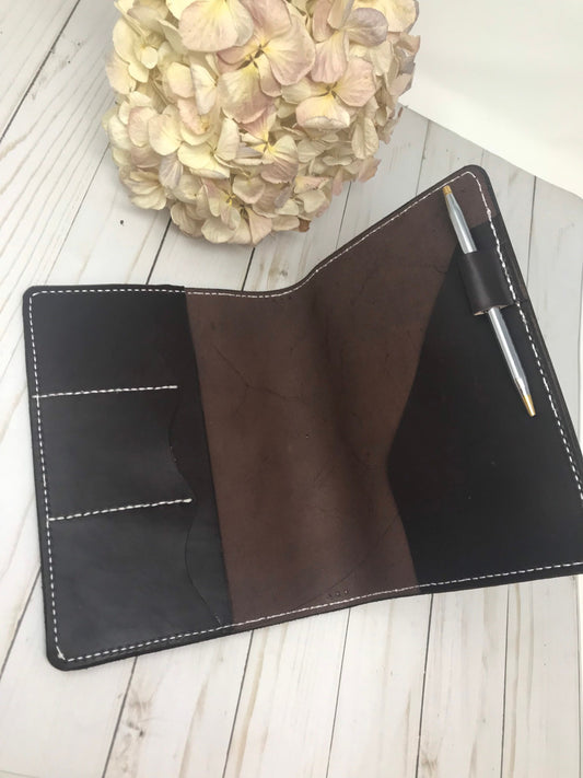 A5 Deluxe *Pick Your Finish*| Full Grain Leather Journal Cover|Traveler's Notebook | Inserts NOT Included