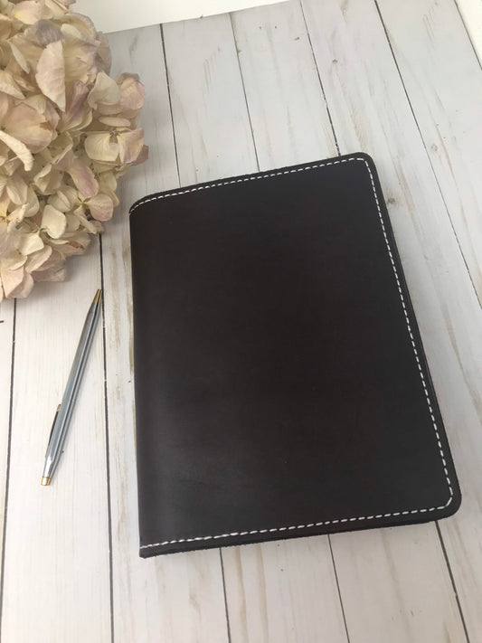 A5 Deluxe *Pick Your Finish*| Full Grain Leather Journal Cover|Traveler's Notebook | Inserts NOT Included