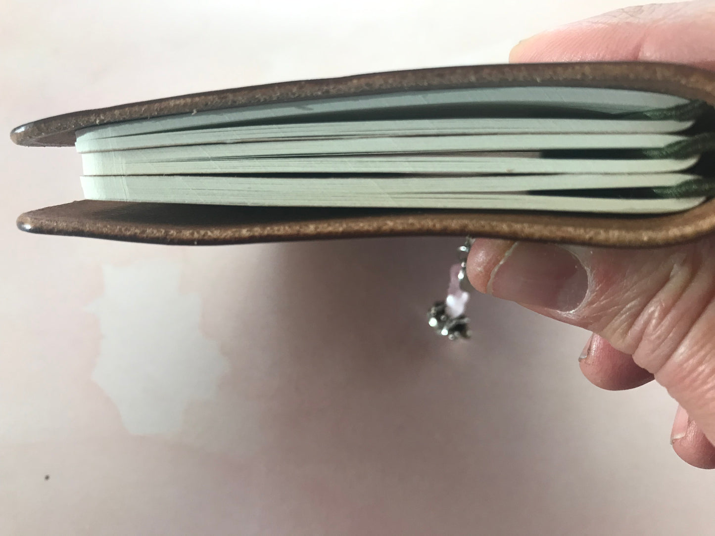 Mother's Prayer Journal | COMPLETE TN System with 3 ruled inserts and personalized names engraved | Pocket TN Full Grain Leather