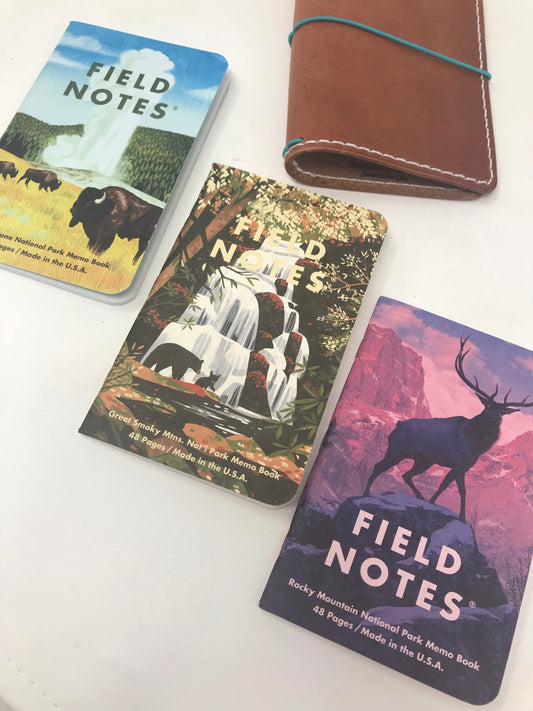 Field Notes: National Parks, Series C- Rocky Mountain, Great Smoky Mountains, Yellowstone
