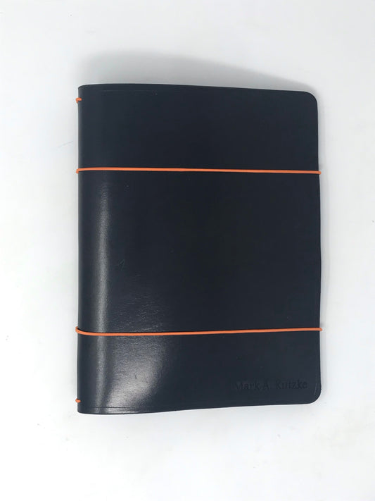 BIG Ebony Harness Composition Cover | Full Grain Leather Journal | Fits 7.5" x 9.5" Inserts