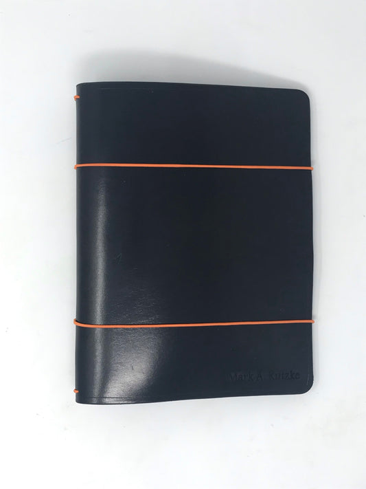 BIG Ebony Harness Composition Cover | Full Grain Leather Journal | Fits 7.5" x 9.5" Inserts
