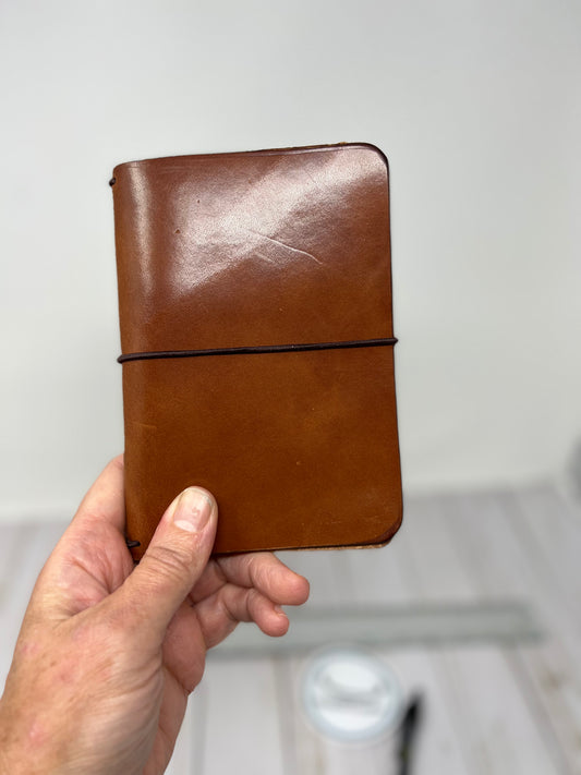 Pocket LeatherTraveler’s Notebook, Oak Harness, for 3.5” x 5.5” inserts (not included)