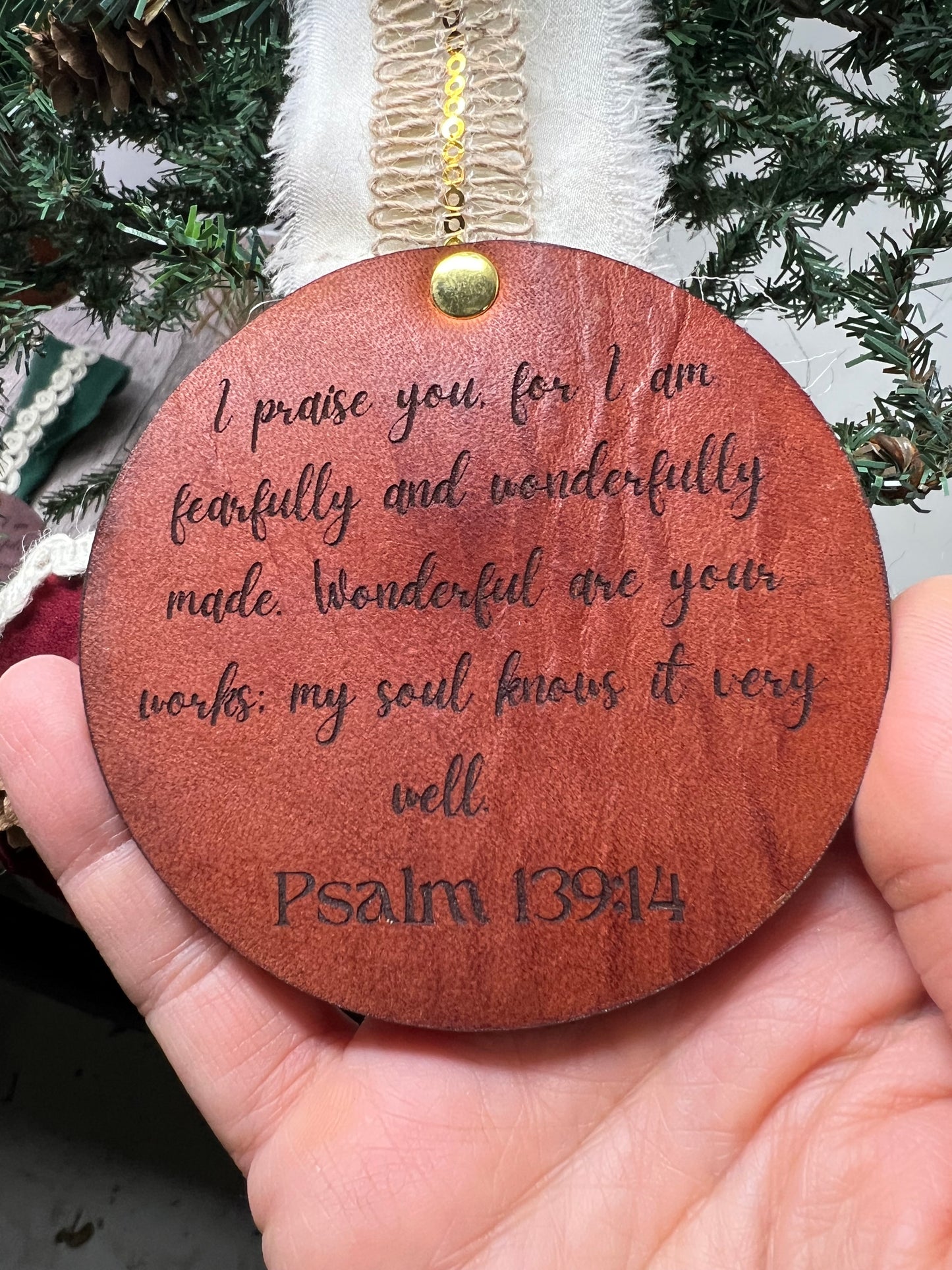 First Year premium leather Baby Ornaments
