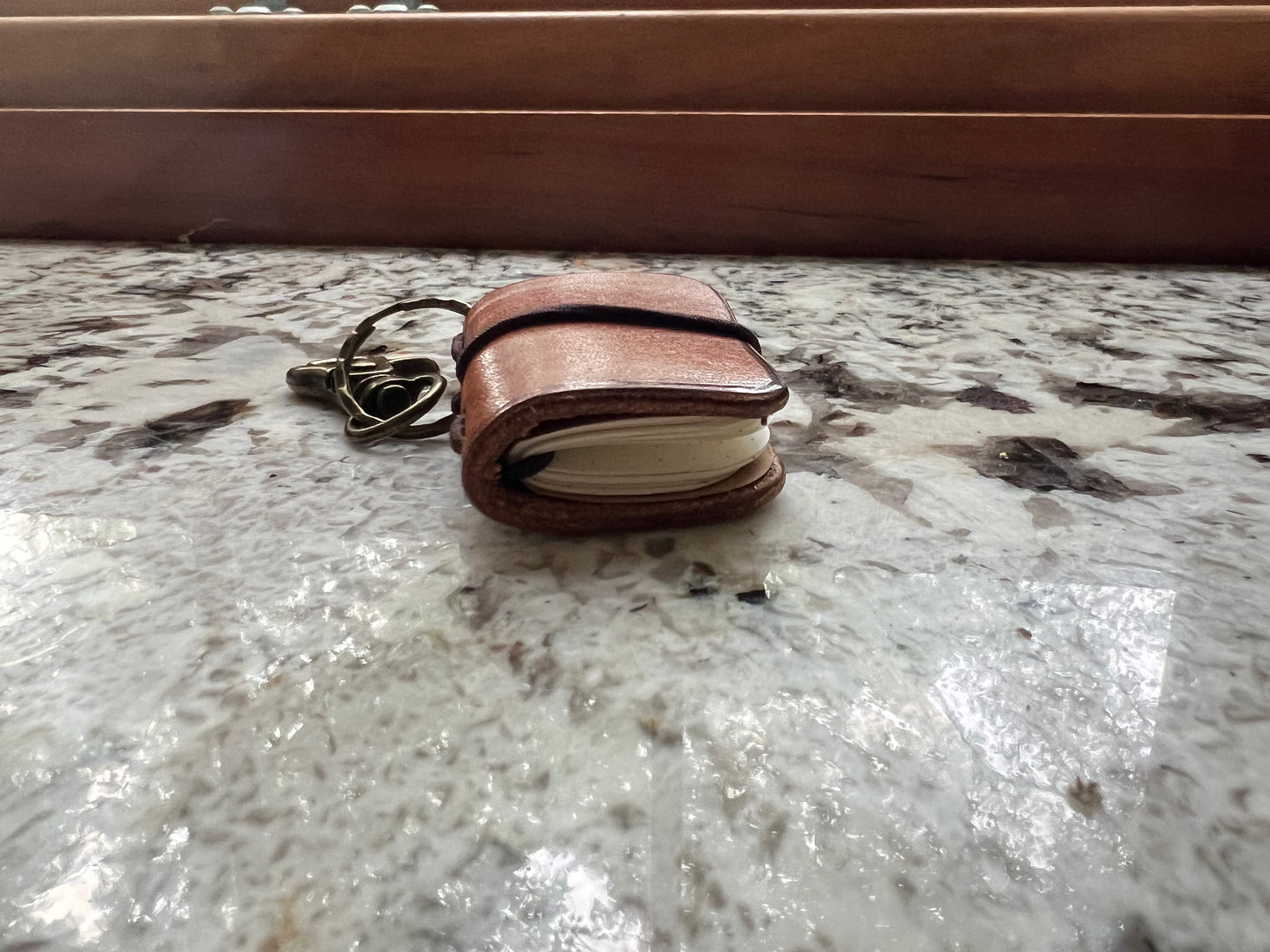 TINY TN Backpack Tag/ Keychain Full Grain Leather