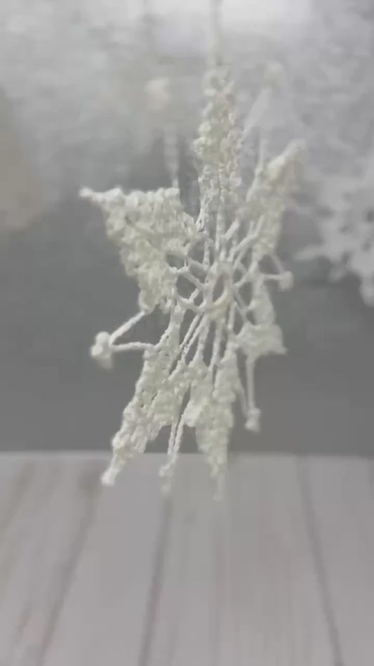 Crochet Snowflake, Lace Snowflake, Handmade