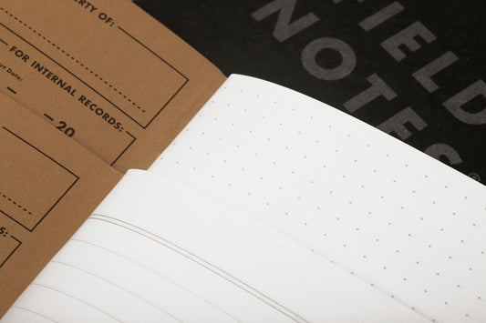 Field Notes: Pitch Black, Dot-Graph or Ruled, 3 Pack