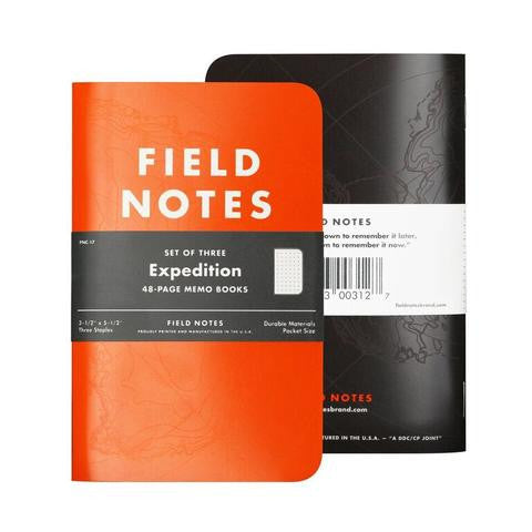 Field Notes: Expedition, Waterproof Paper, 3 Pack