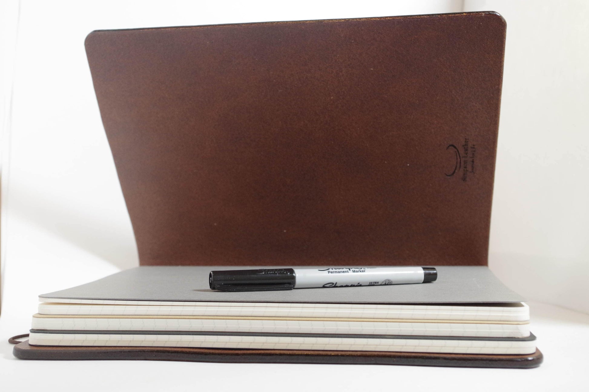 BIG Oak Harness Composition Cover | Full Grain Leather Journal | Fits 7.5" x 9.75" Inserts