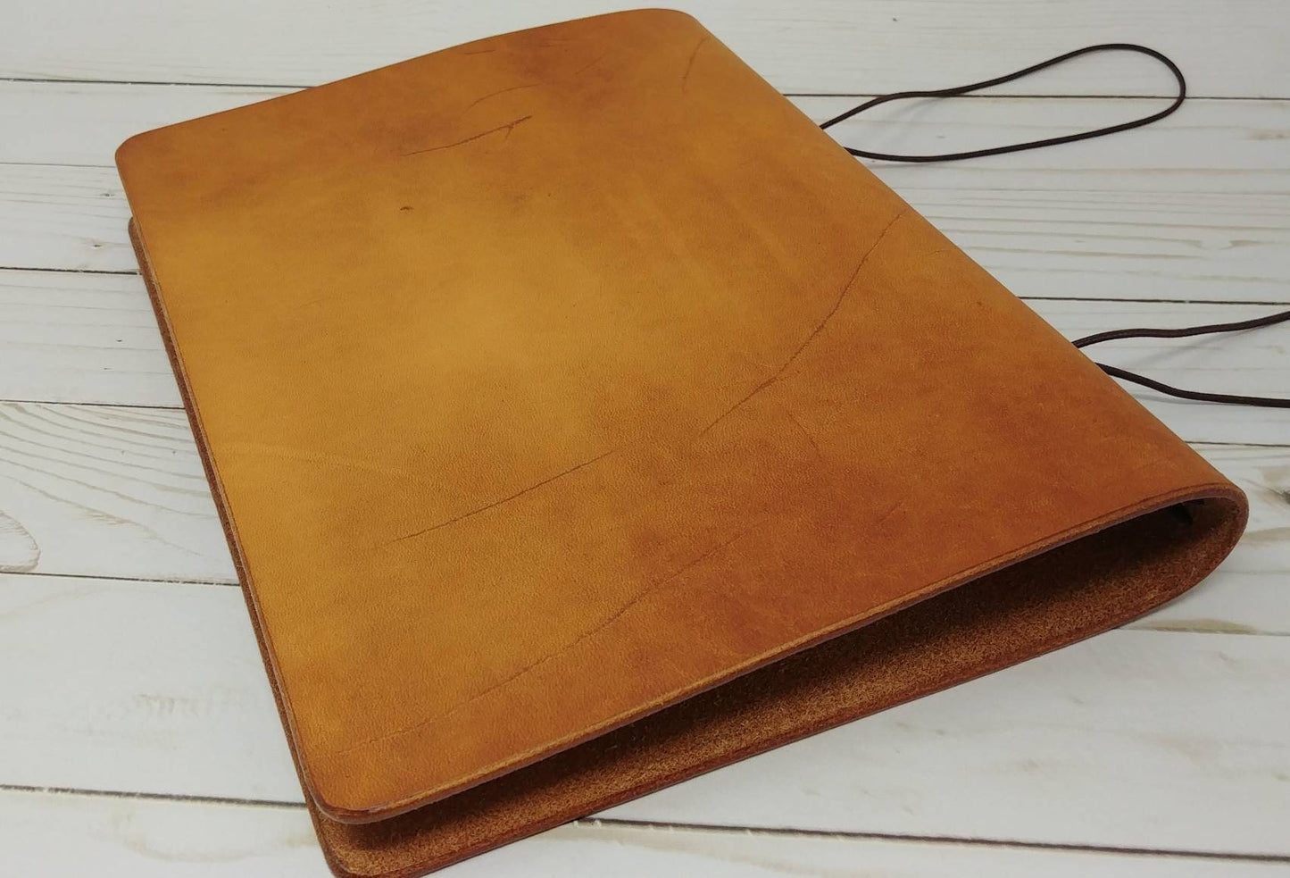 BIG Natural Tan Composition Cover | Full Grain Leather Journal | Fits 7.5" x 9.5" Inserts