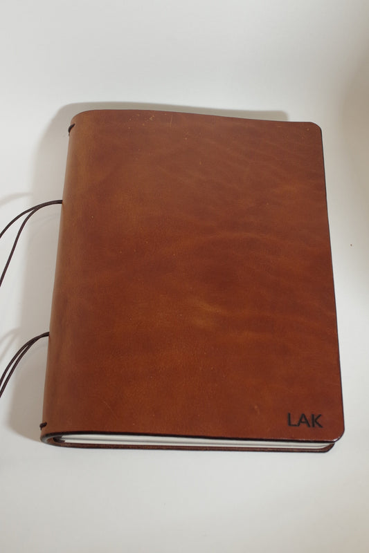 BIG Oak Harness Composition Cover | Full Grain Leather Journal | Fits 7.5" x 9.75" Inserts