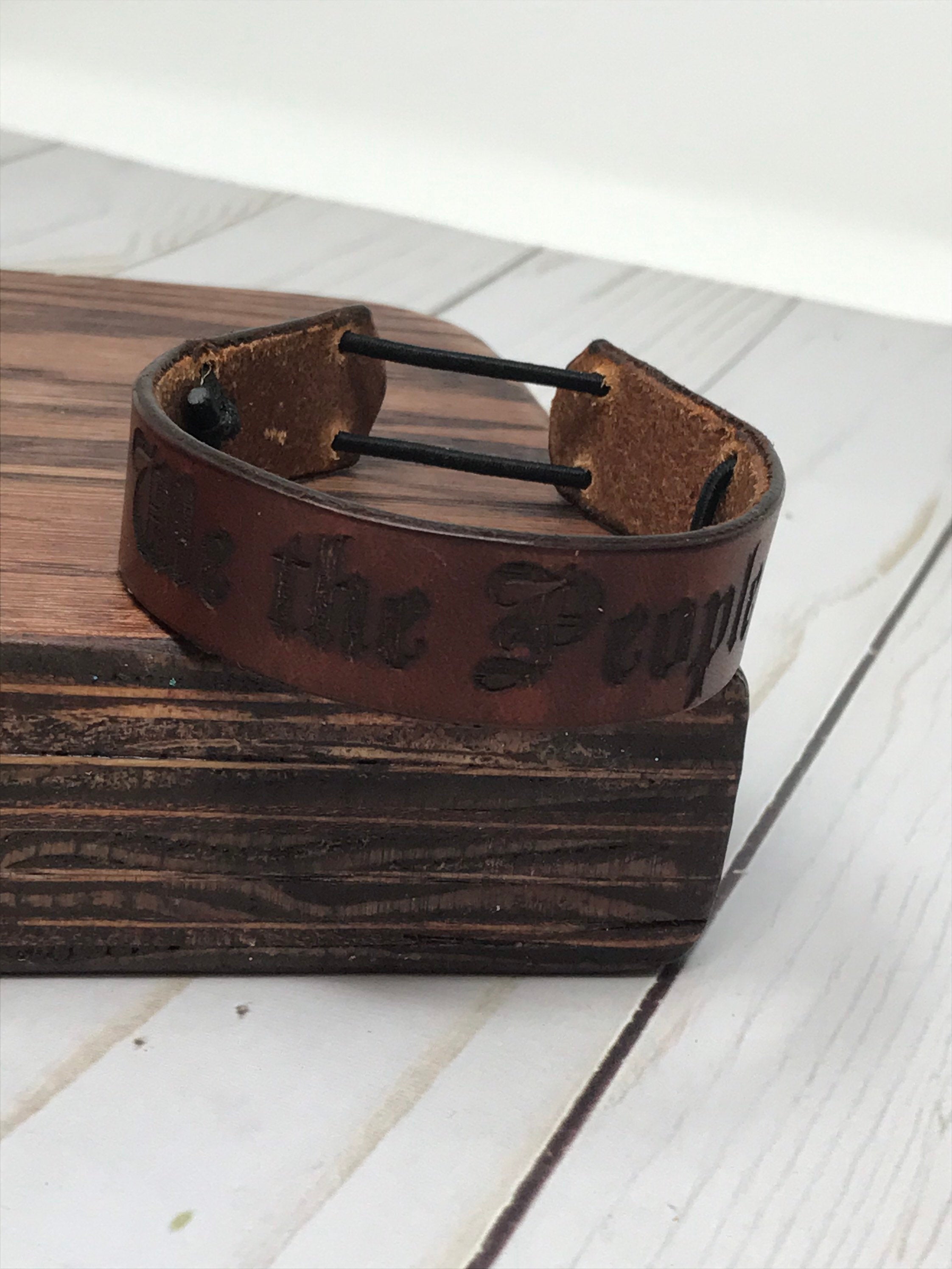 Full grain leather bracelet discount