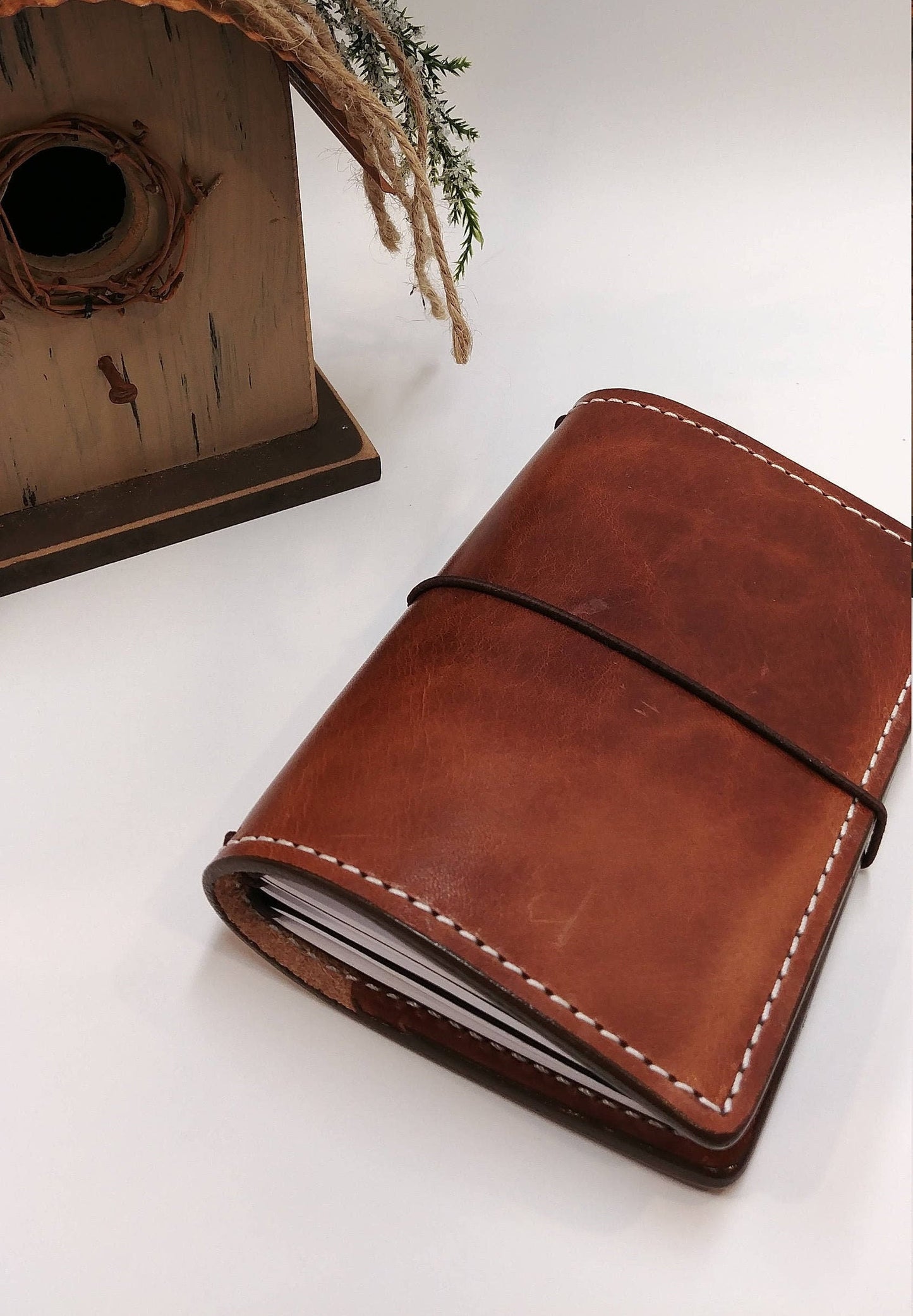 Pocket DELUXE Traveler's Notebook | Full Grain Leather Journal Cover