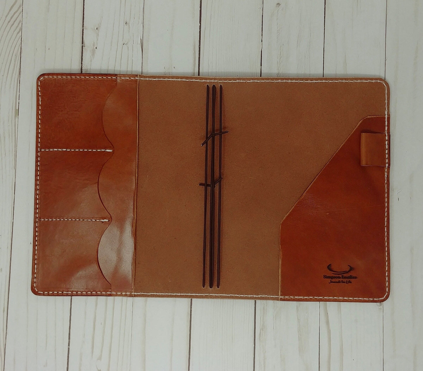 A5 Deluxe *Pick Your Finish*| Full Grain Leather Journal Cover|Traveler's Notebook | Inserts NOT Included