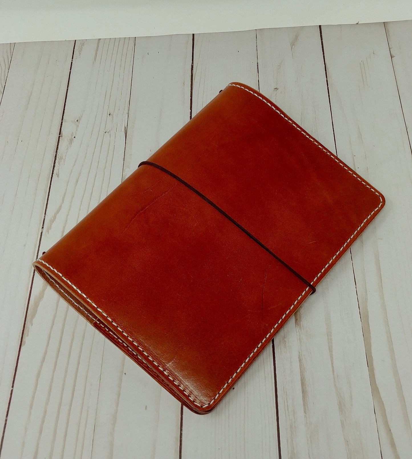 A5 Deluxe *Pick Your Finish*| Full Grain Leather Journal Cover|Traveler's Notebook | Inserts NOT Included