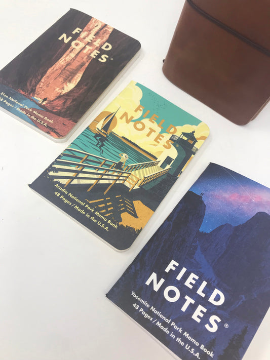 Field Notes: National Parks, Series A- Yosemite, Acadia, Zion