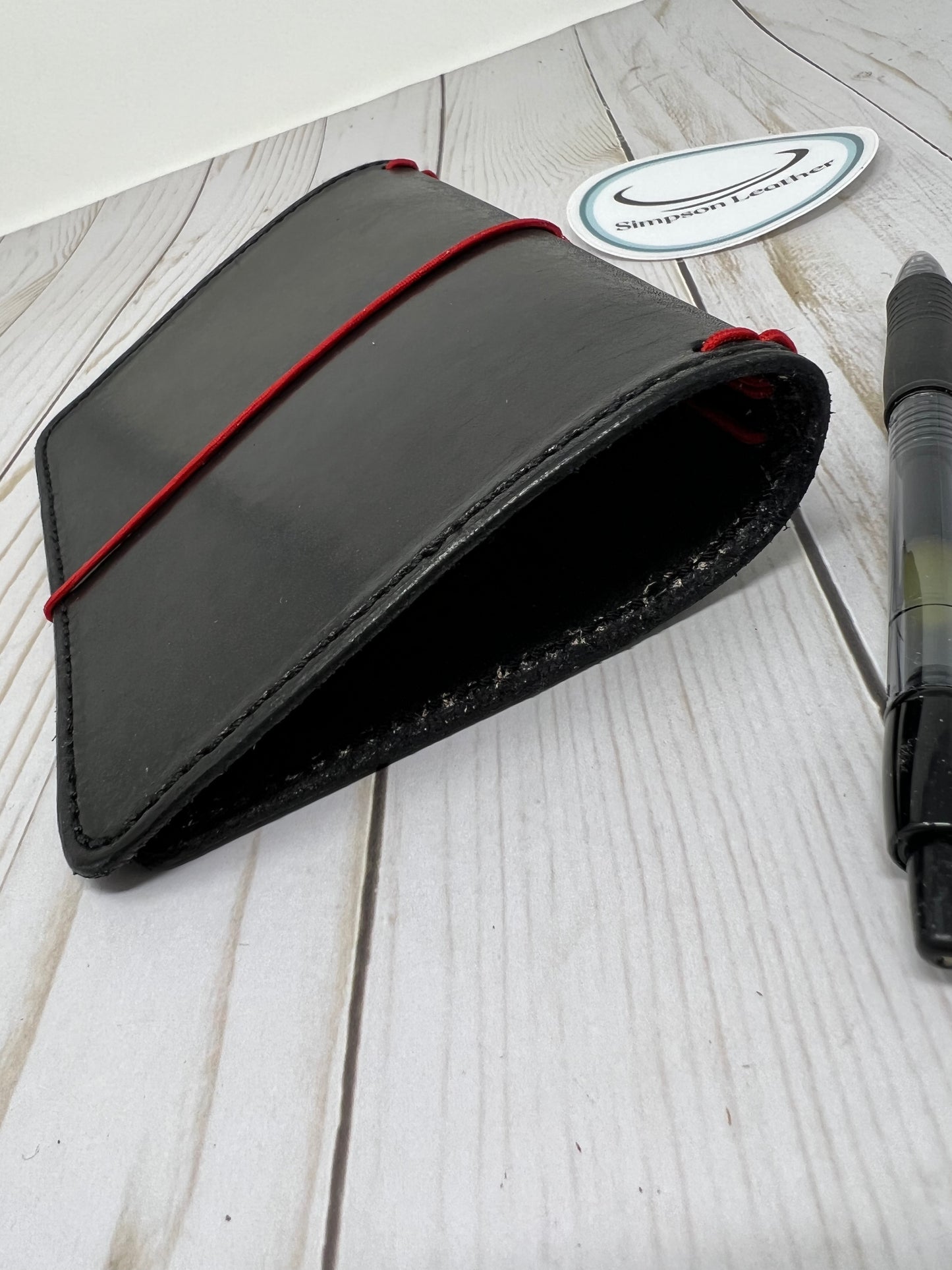 Pocket Plus Leather Traveler’s Notebook, Ebony Harness,  for 3.5” x 5.5” inserts (not included)