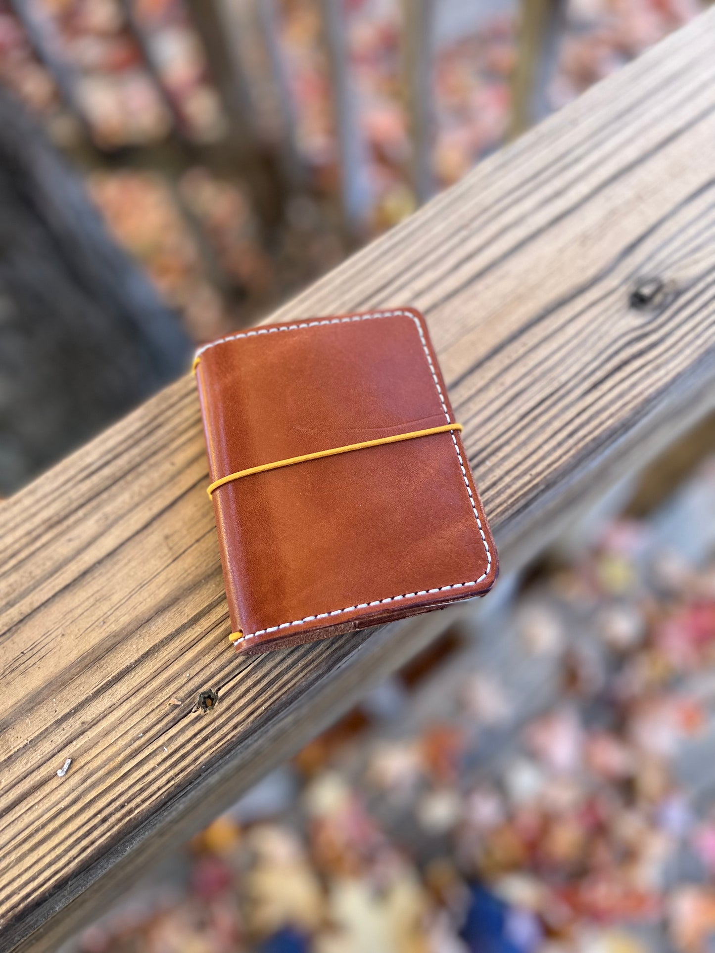 The mini Composition Wallist: Leather Card Wallet and notebooks, 2 Mini Composition books included
