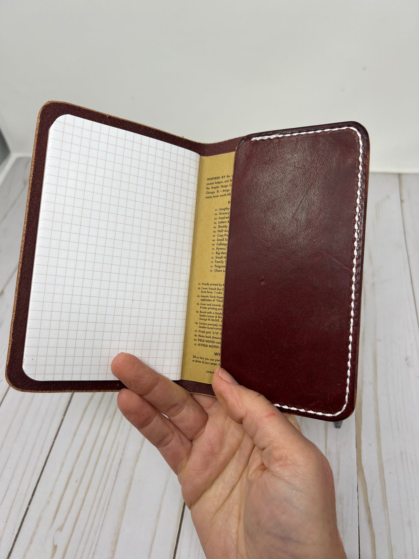 Single Field Notes Cover for Single Notebook (included), Redwood Harness