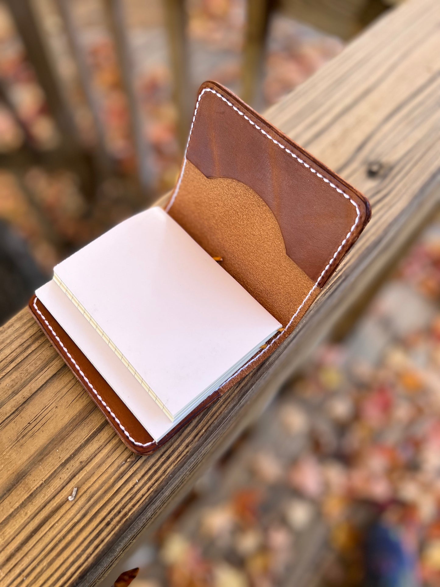 The mini Composition Wallist: Leather Card Wallet and notebooks, 2 Mini Composition books included