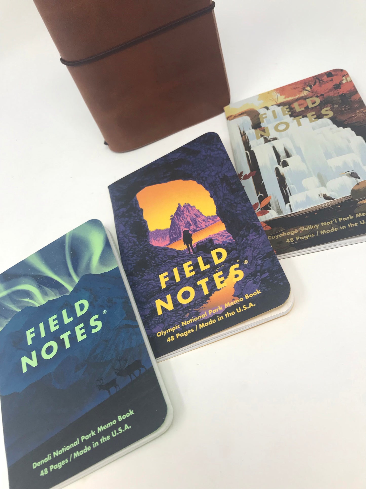 Field Notes: National Parks, Series E- Denali, Cuyahoga, Olympic