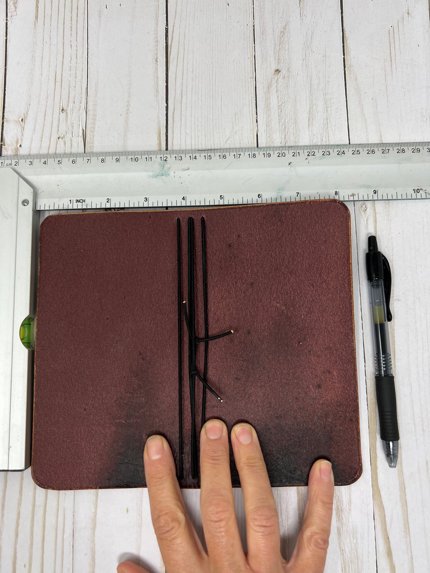 Personal LeatherTraveler’s Notebook, Redwood Harness,  7” x 8" (open flat) Inserts NOT included.