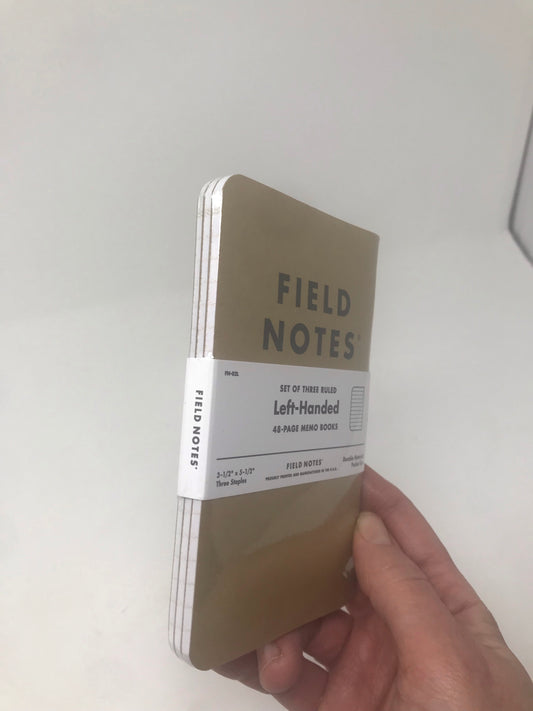 Field Notes: Left-Handed Notebooks, set of 3