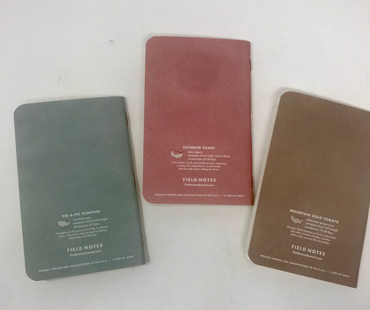 Field Notes: Harvest “A”, set of 3