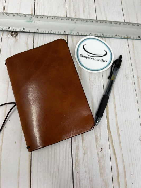 Pocket LeatherTraveler’s Notebook, Oak Harness,  for 3.5” x 5.5” inserts (not included)