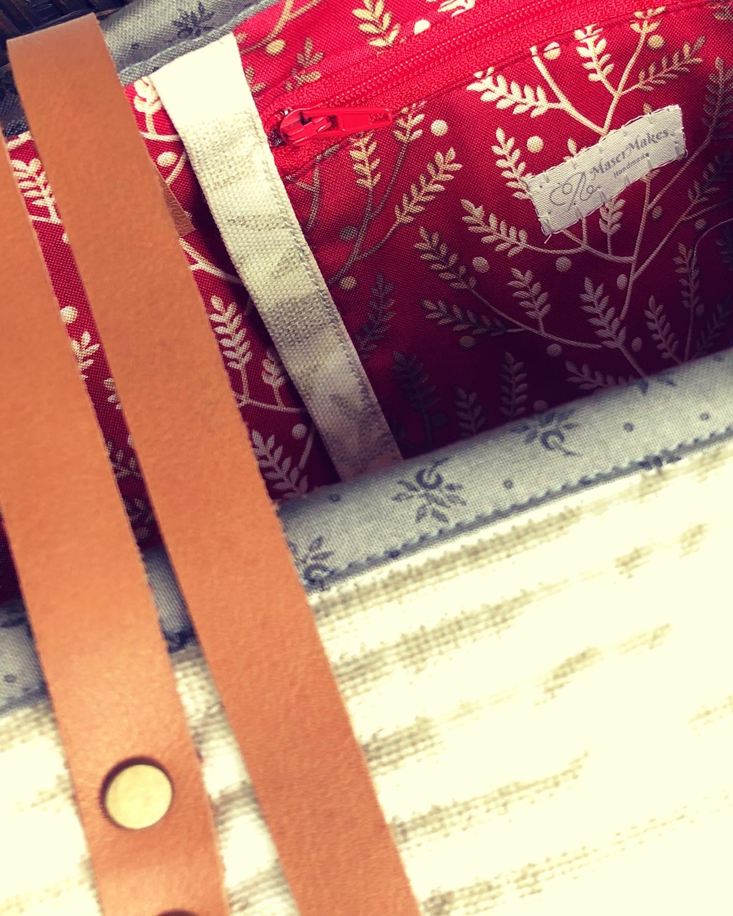 30” x 1/2” Leather Straps with rivets Qty 2 for bag making, sewing