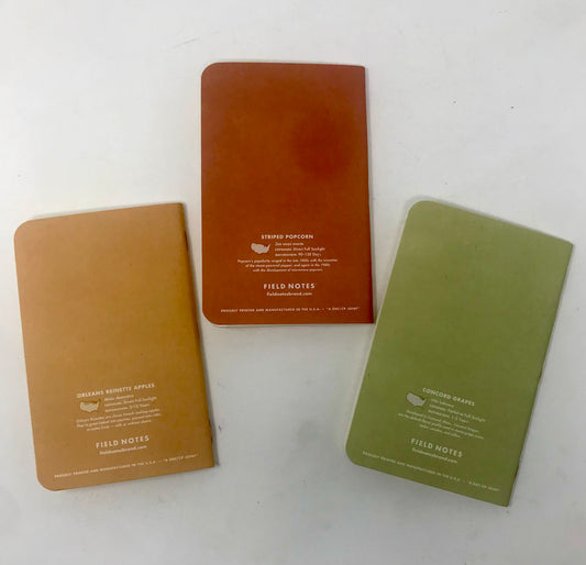 Field Notes: Harvest “B”, set of 3